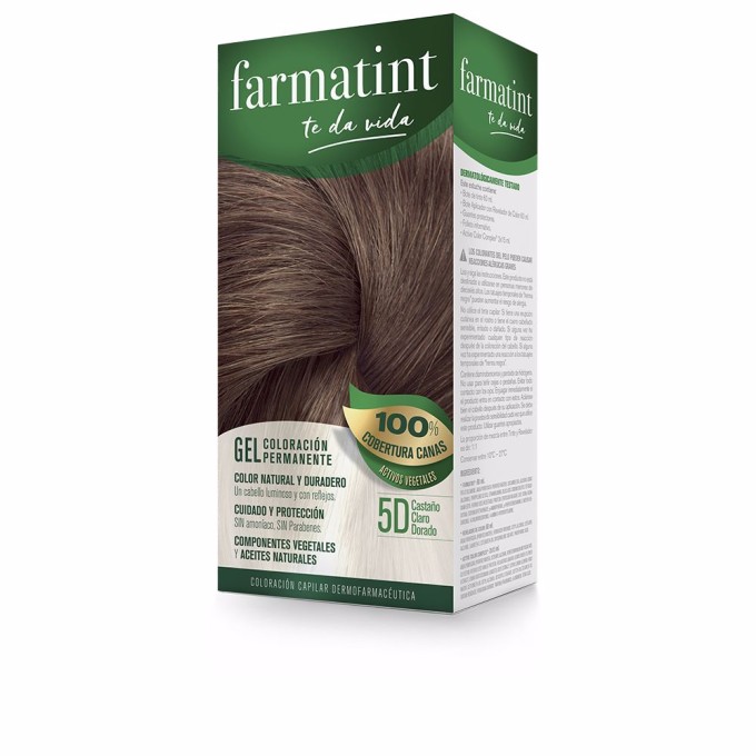 FARMATINT GEL coloracion permanente 5d castano claro dorado 5 u